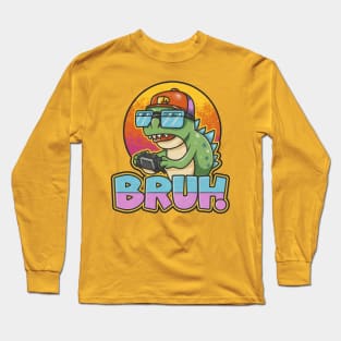 Lizard Gamer - The Retro Reptile Long Sleeve T-Shirt